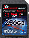 Smart Gear SDXC UHS-II V90 Forsage Turbo 256GB W260/R290, 3000P/E cycles