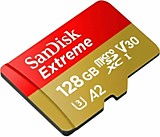 SanDisk Extreme 128GB microSDXC 190MB/s A2 Class 10  V30 UHS-I U3 no Adapter