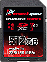 Smart Gear SDXC UHS-II V60 Forsage 512GB W155/R285, 1000P/E cycles